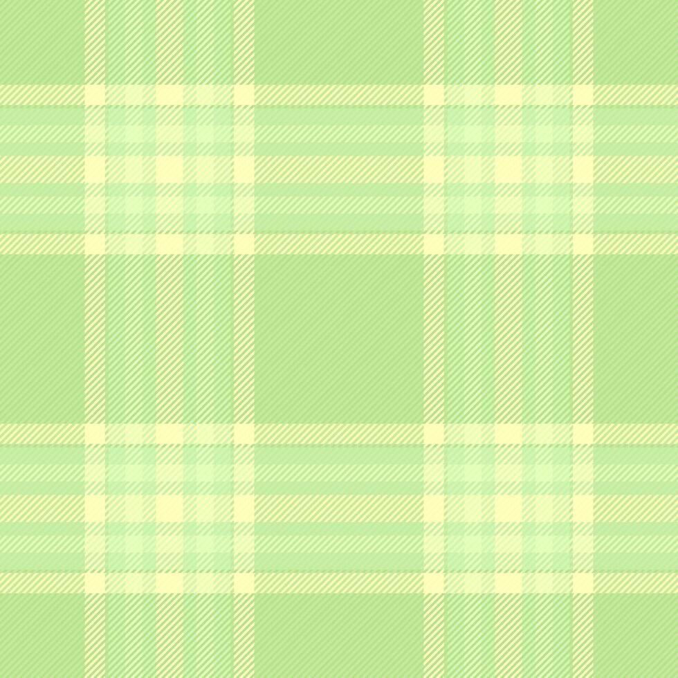 Vibrant seamless tartan , woven plaid texture check. Backdrop fabric textile background pattern in green and light colors. vector