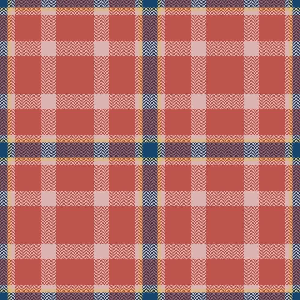 Plaid seamless pattern in red. Check fabric texture. textile print. vector