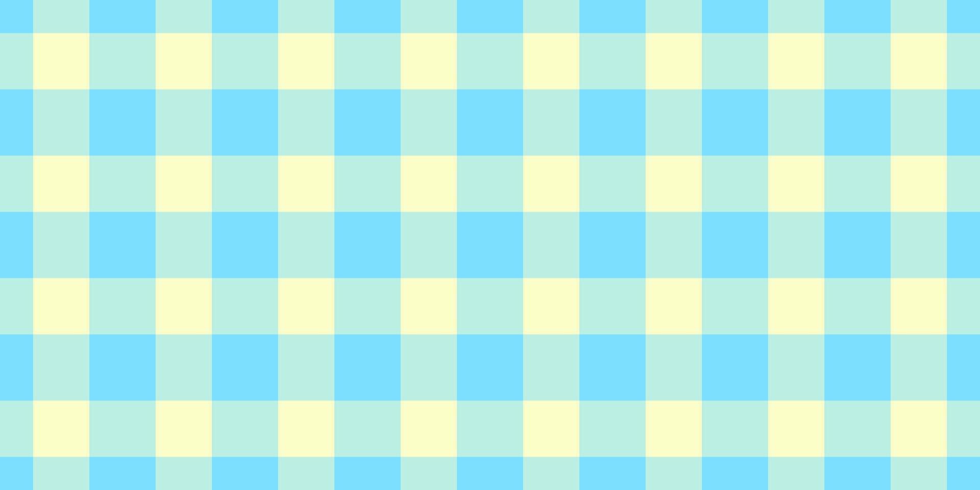 Fibrous fabric check background, part pattern tartan. Suite textile plaid texture seamless in light and cyan colors. vector