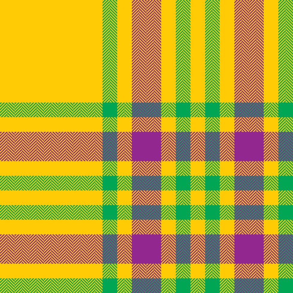 Plaid check pattern. Seamless fabric texture. Tartan textile print. vector