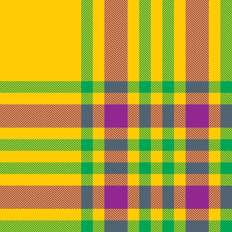 Plaid check pattern. Seamless fabric texture. Tartan textile print. vector