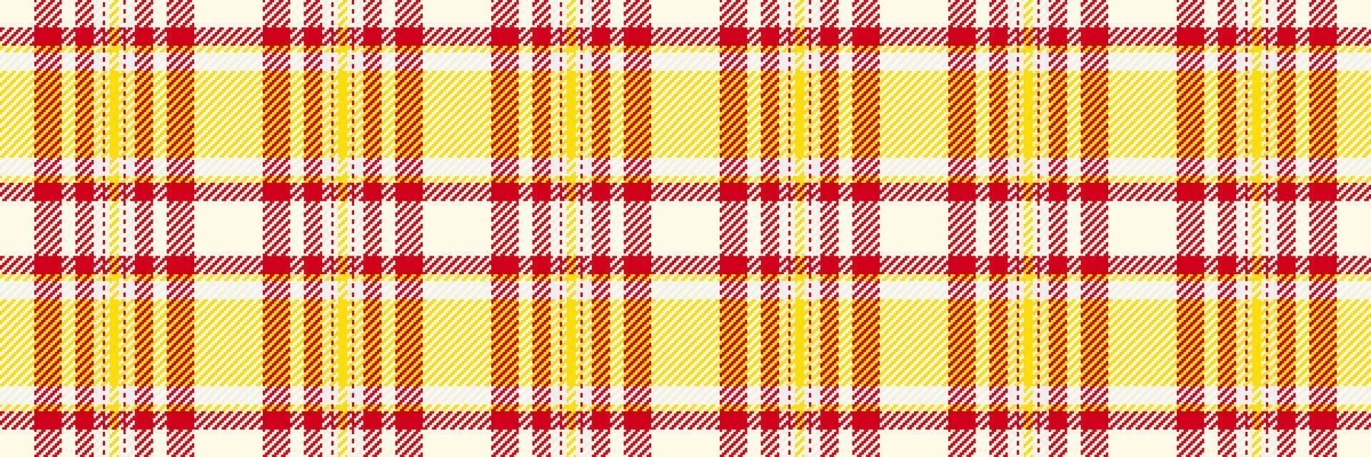 Naked pattern plaid check, nostalgia textile background seamless. Wrapping texture tartan fabric in old lace and red colors. vector