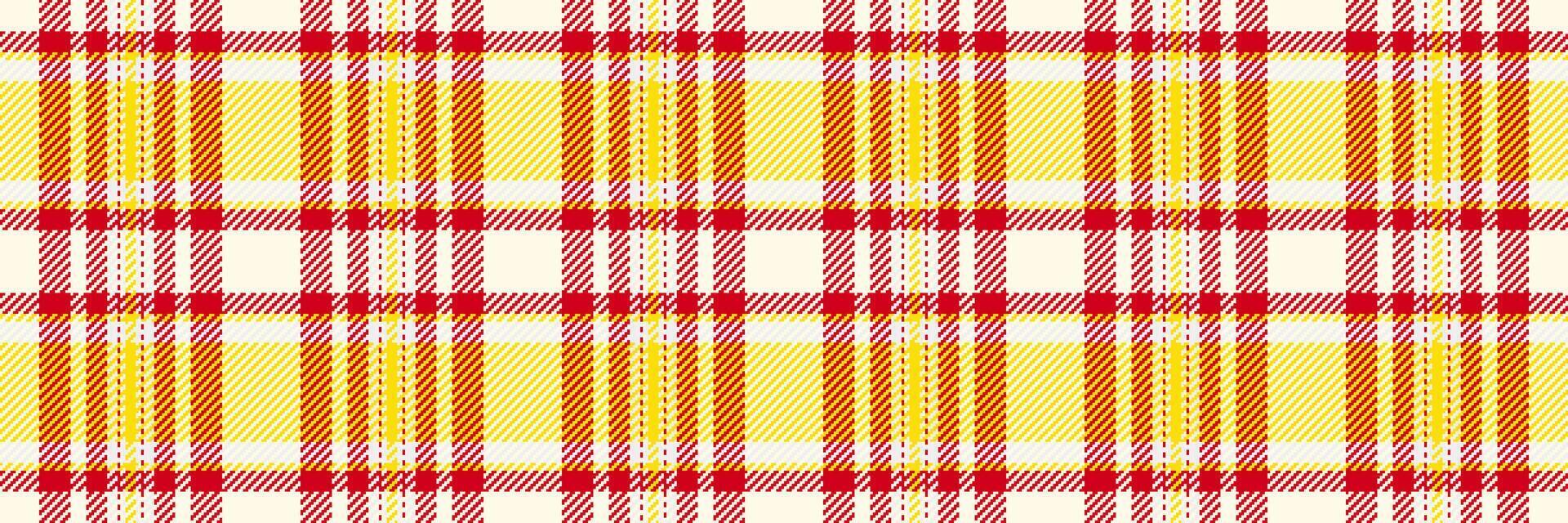 Naked pattern plaid check, nostalgia textile background seamless. Wrapping texture tartan fabric in old lace and red colors. vector