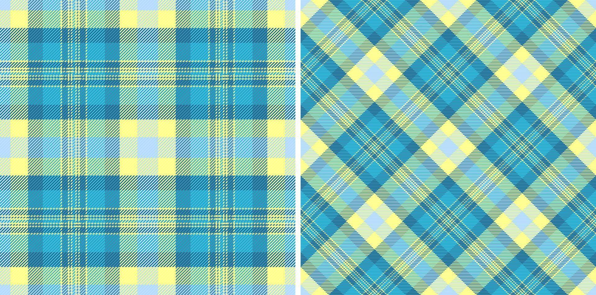 Textile background check of pattern texture with a tartan seamless fabric plaid. vector