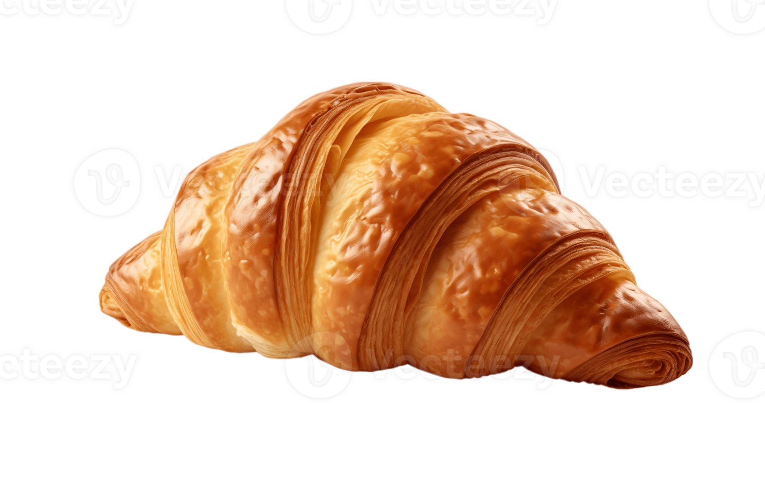 Croissant on White Transparent Background png