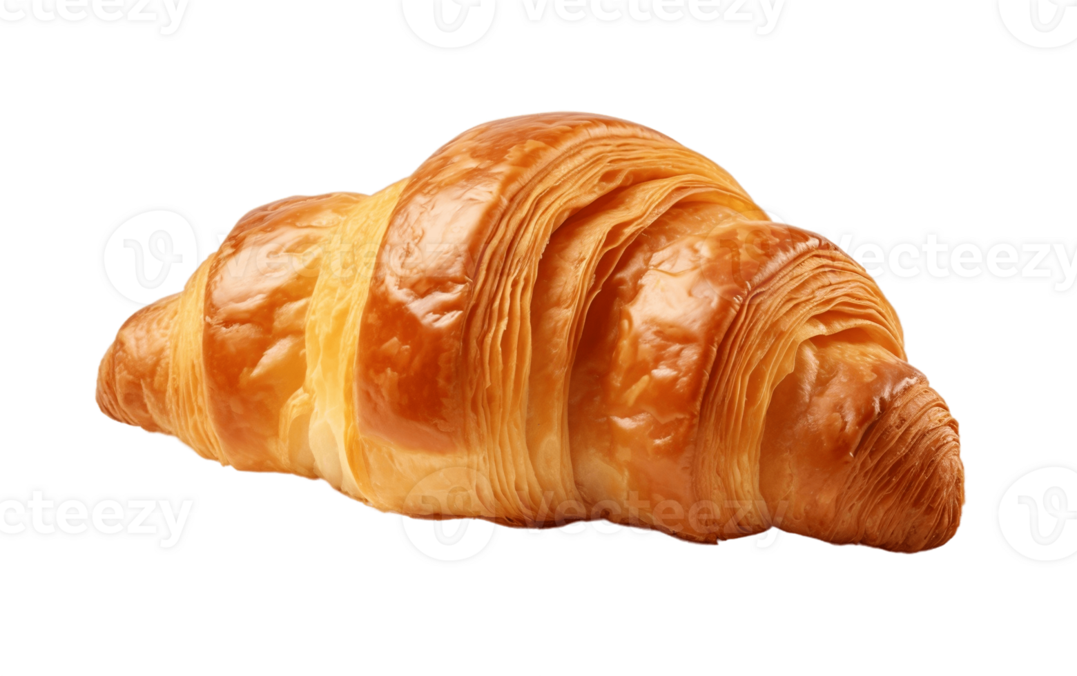 Croissant on White Transparent Background png
