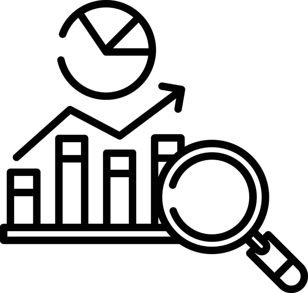 Search outline illustration vector