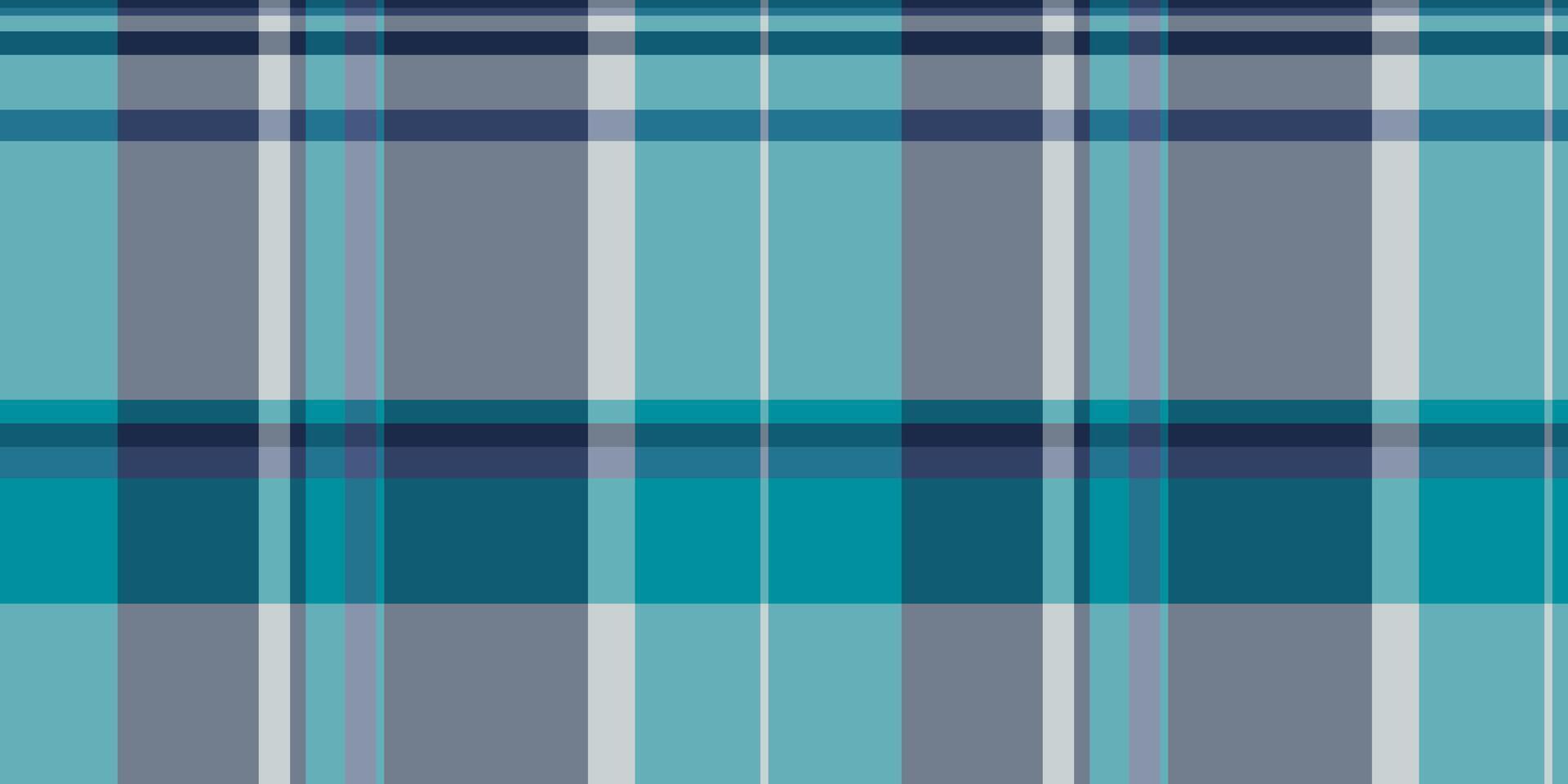 Small seamless texture textile, outfit pattern background. Hunter check plaid tartan fabric in cyan and slate gray colors. vector