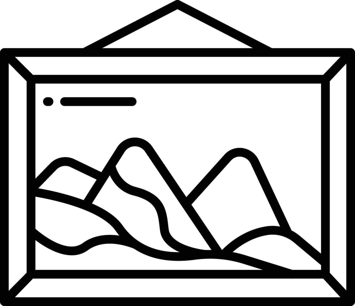 Painting outline illustration vector