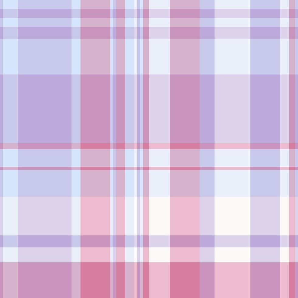 Fabric plaid textile of check seamless tartan with a background pattern texture. vector