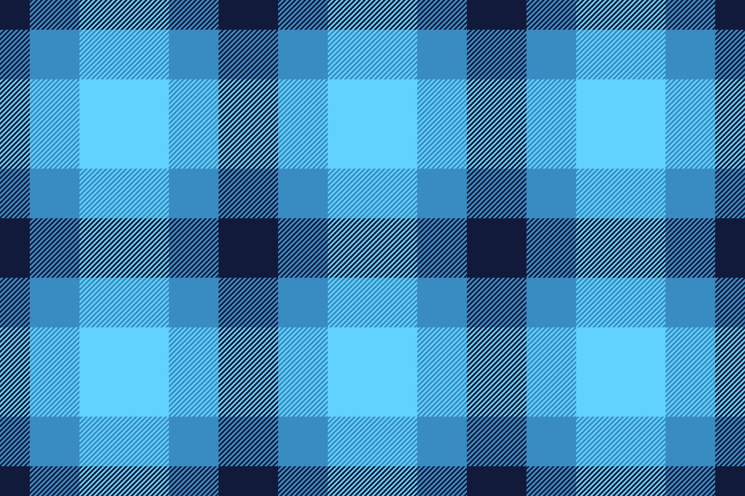 Plaid background, check seamless pattern in blue. fabric texture for textile print, wrapping paper, gift card or wallpaper. vector