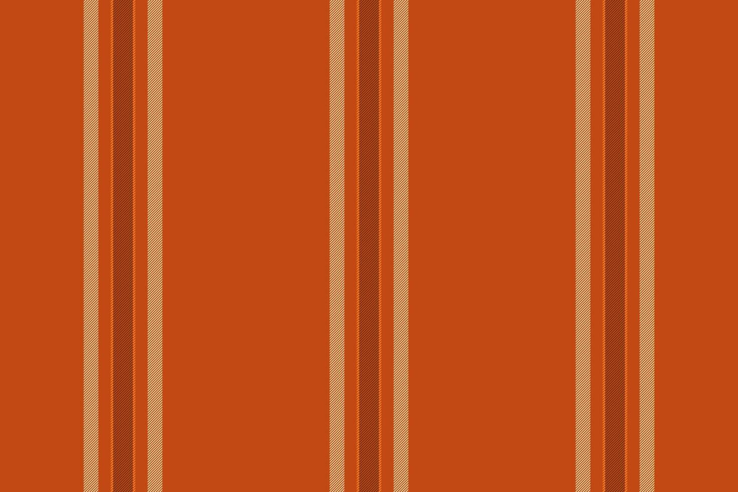 san valentin día tela sin costura textil, calma modelo líneas. fluir raya antecedentes vertical textura en naranja y trigo colores. vector