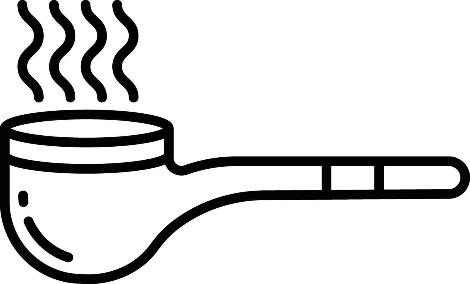 smoking pipe outline illustration vector