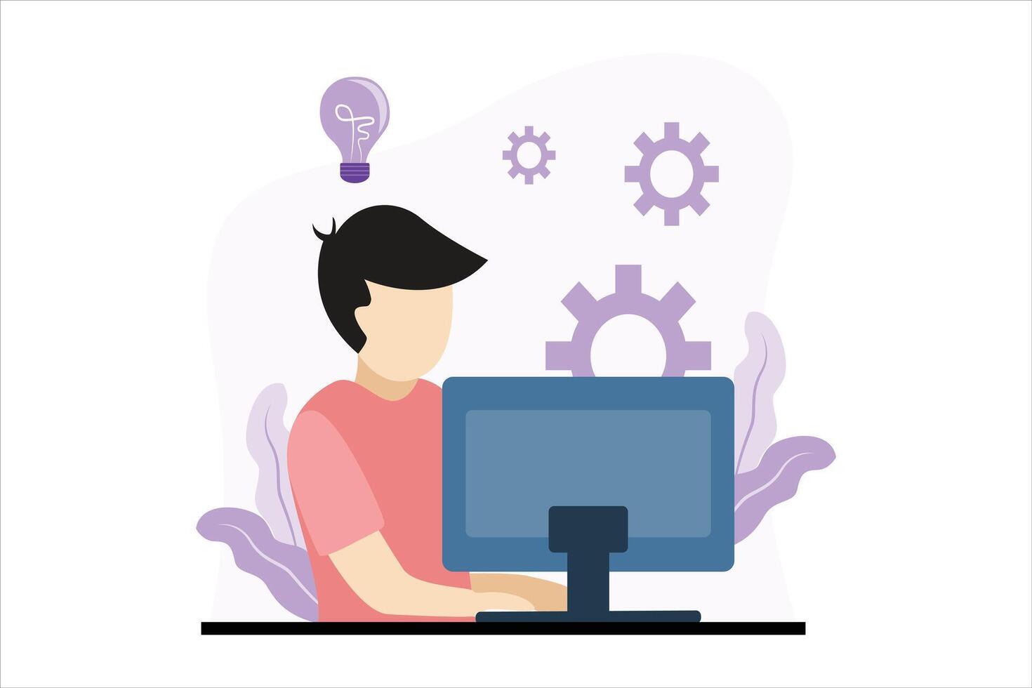 Finance Business Flat Design Illustration vector