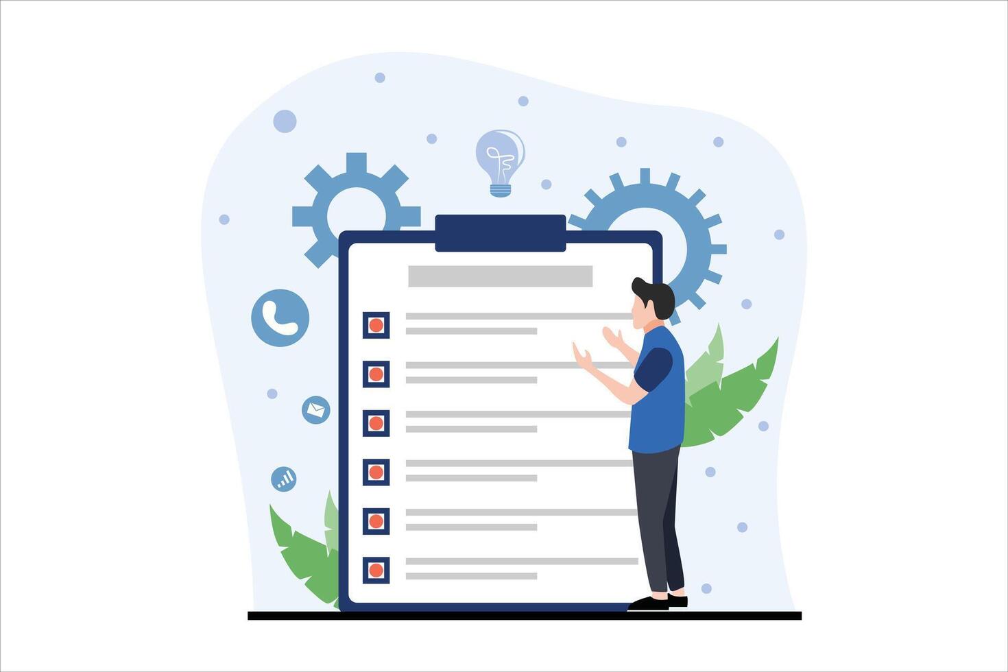 Finance Business Flat Design Illustration vector