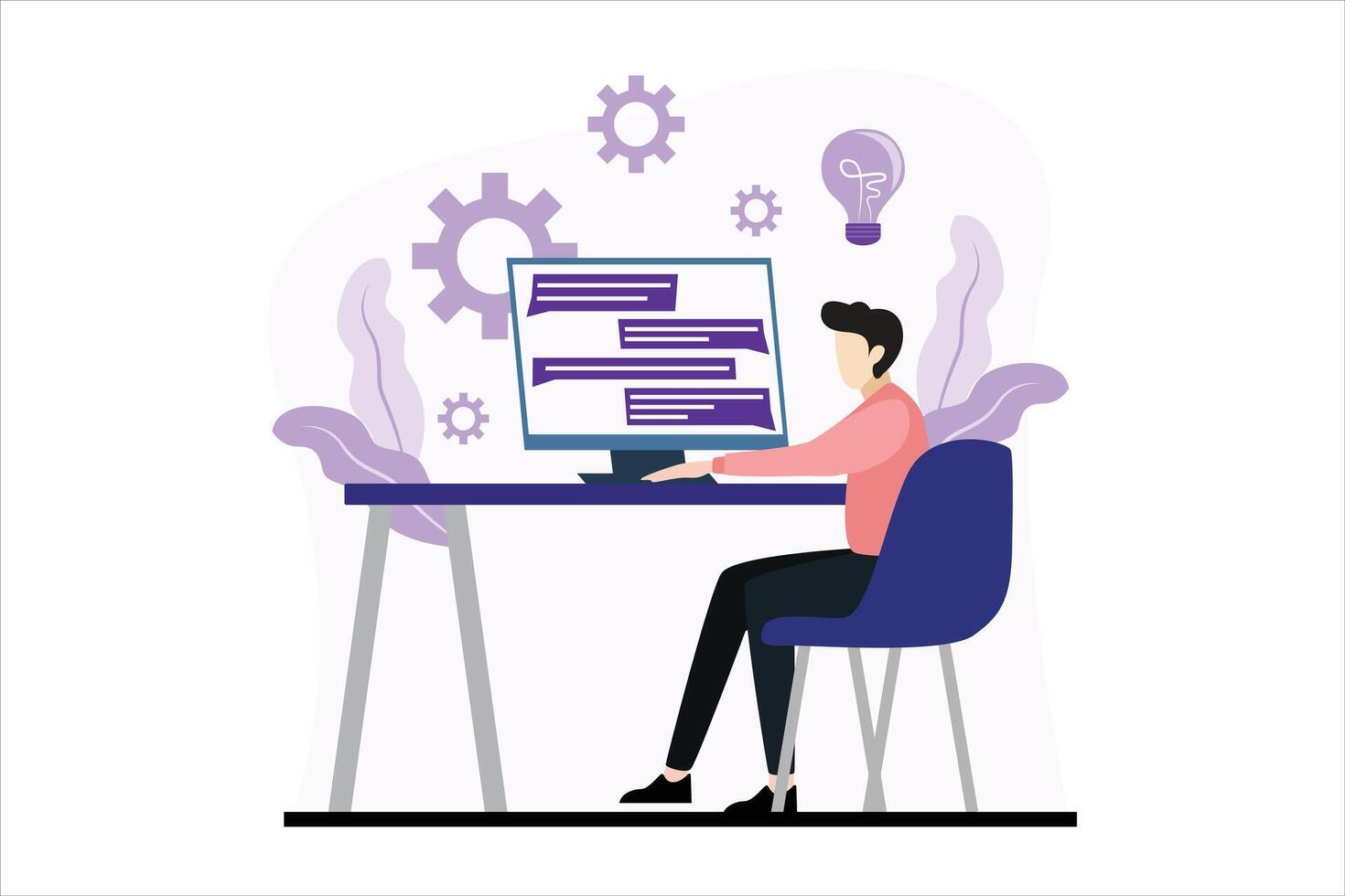 Finance Business Flat Design Illustration vector