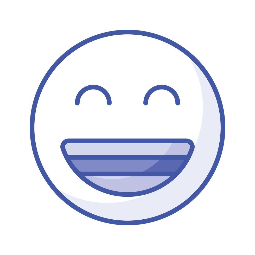 Enthusiastic emoji icon, happy face design vector