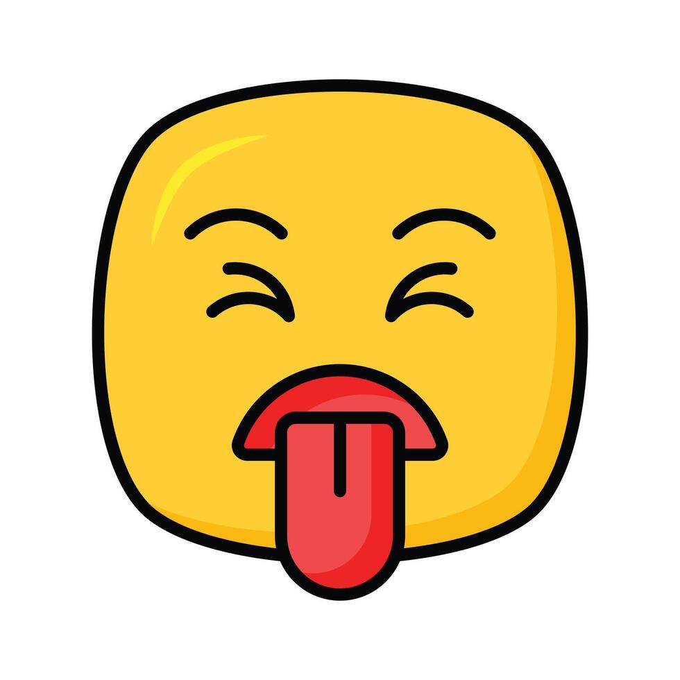 Disgusted emoji design, customizable unique vector