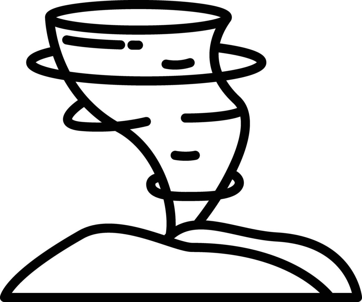Storm outline illustration vector