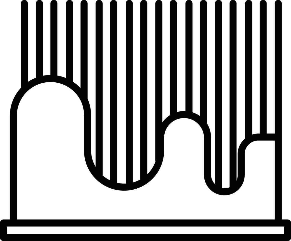 Graph outline illustration vector