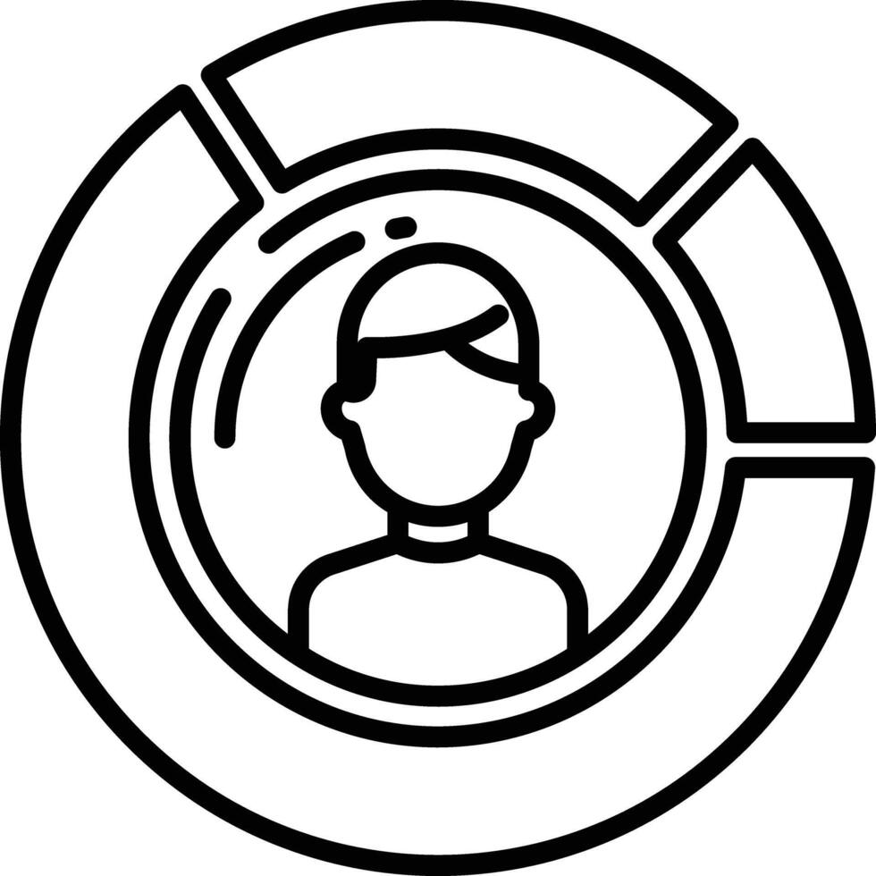 Man Skills outline illustration vector