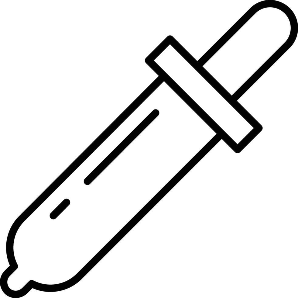 Dropper outline illustration vector