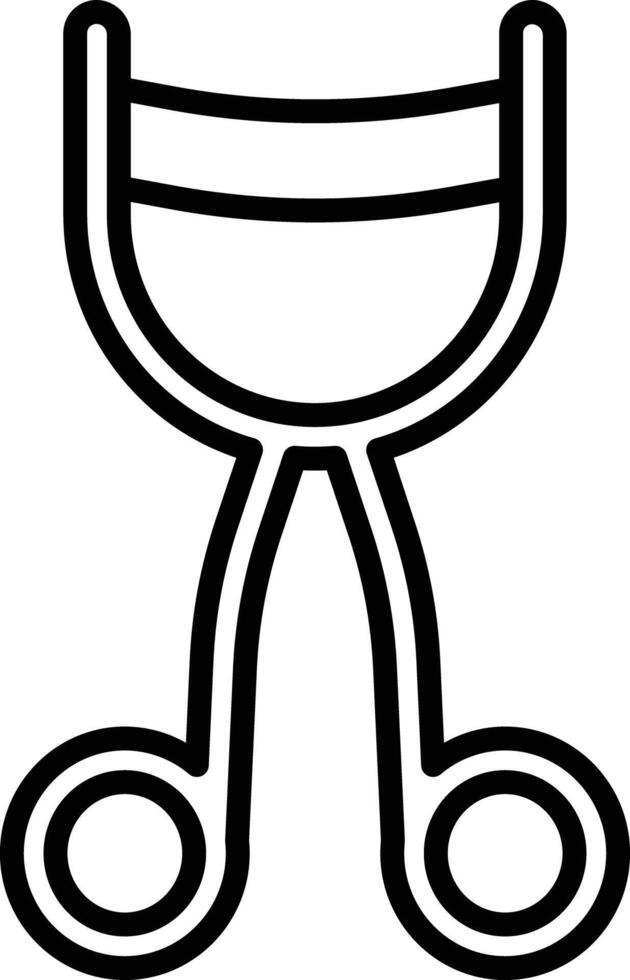Curler outline illustration vector