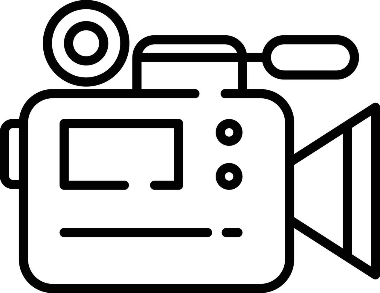 camera outline illustration vector