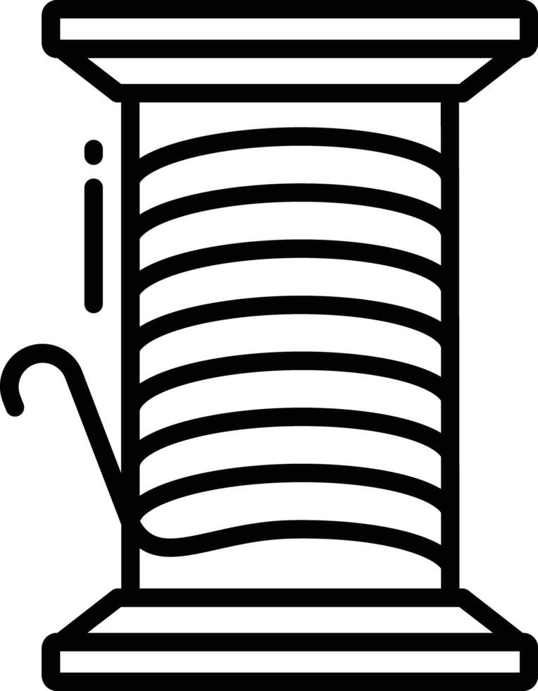 Thread outline illustration vector