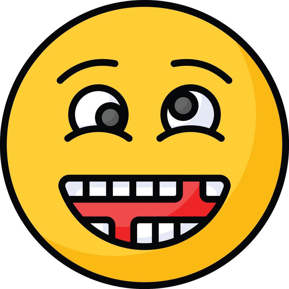 Visually perfect dumb emoji icon design, easy to use and download vector