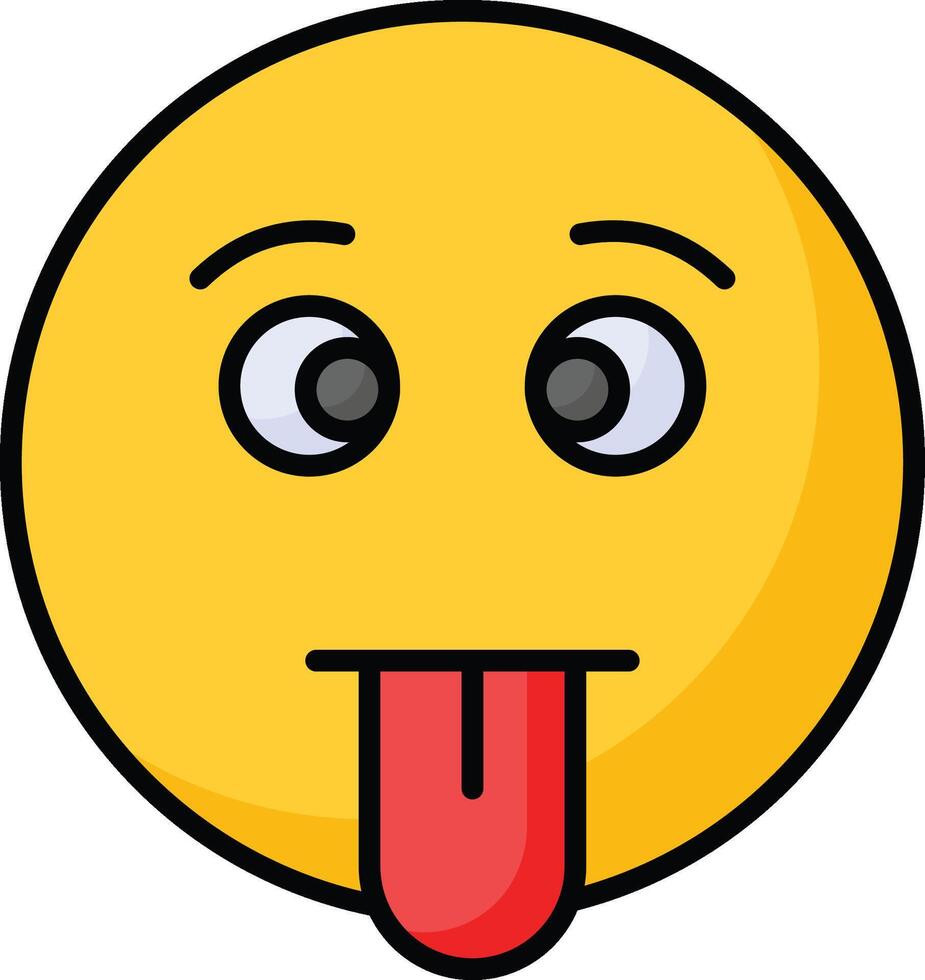 Visually perfect dumb emoji icon design, easy to use and download vector