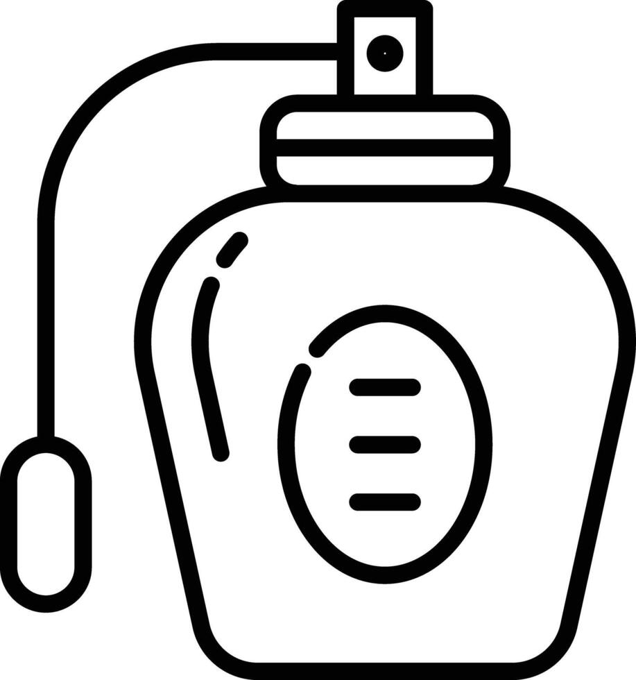 Perfume outline illustration vector