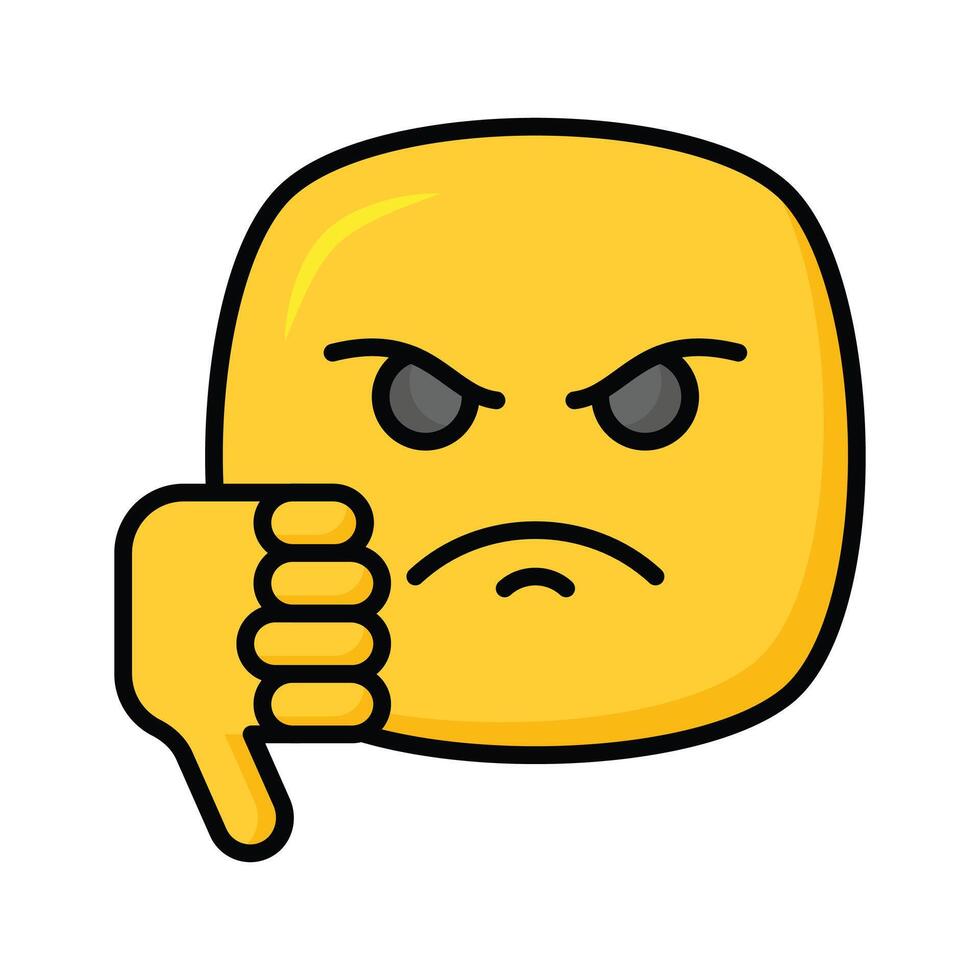 Disgusted emoji design, customizable unique vector
