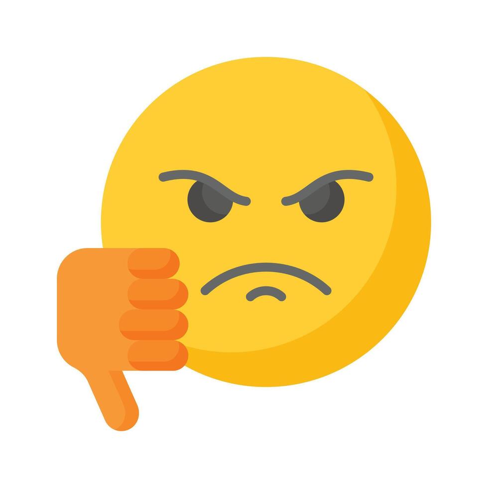 Disgusted emoji design, customizable unique vector