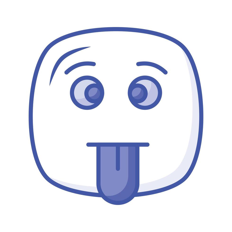 Visually perfect dumb emoji icon design, easy to use and download vector