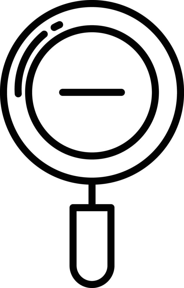 Zoom out outline illustration vector