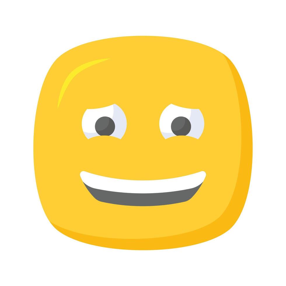 Premium icon of guilty emoji, ready to use editable vector
