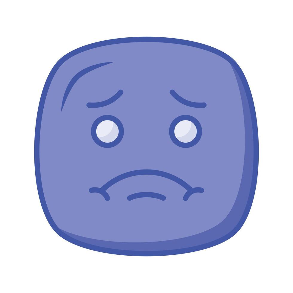 Creative icon of sick emoji, ready to use in website and mobile apps vector