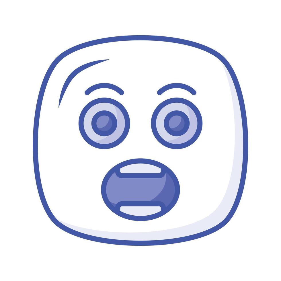 Oh My God expression emoji design, editable vector