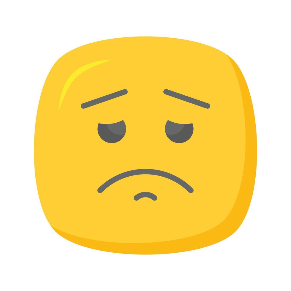 Get your hands on perfectly designed sad emoji icon, customizable vector