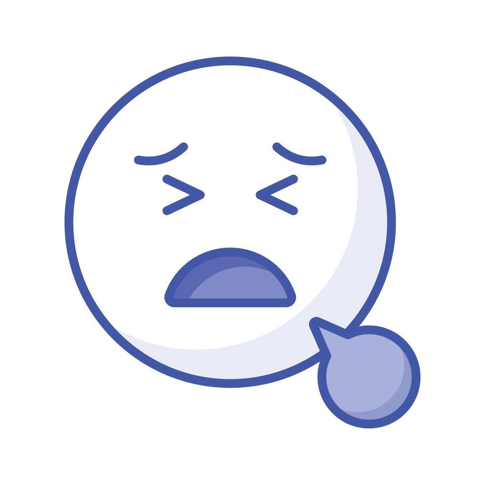 Unique and premium of tired emoji, editable icon vector