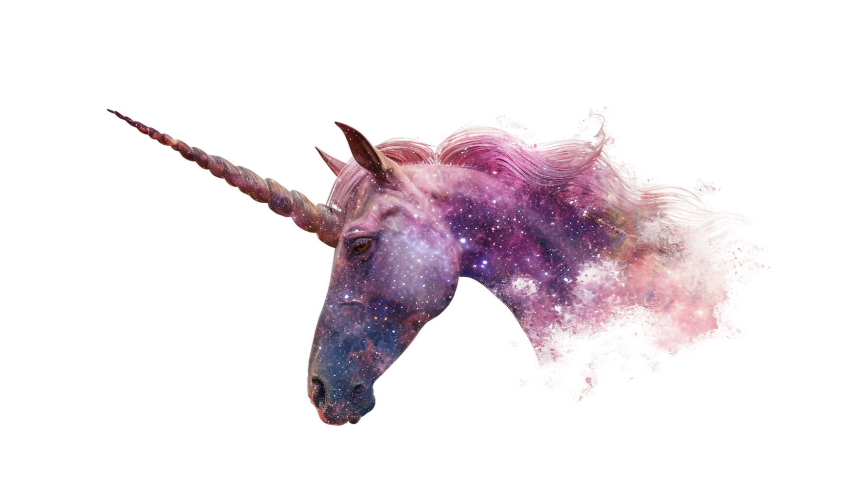 The Enigmatic Unicorn Horn, on transparent background. Format png
