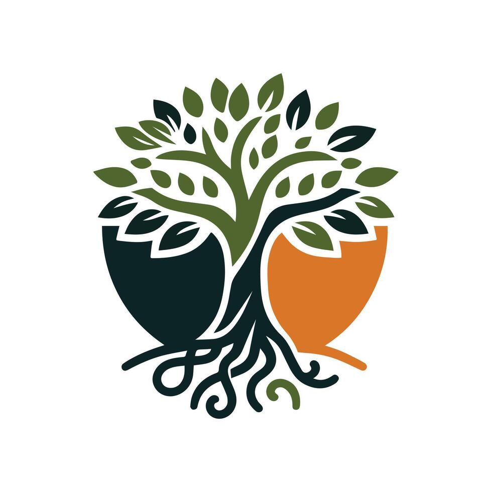 Tree Logo Design Illustration vector