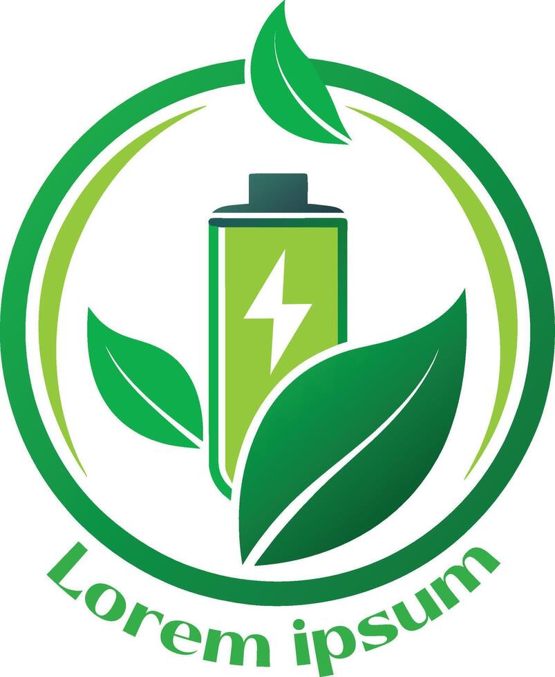 renovable energía recursos logo ambiente simpático energía recursos logo eco simpático ligero logo vector