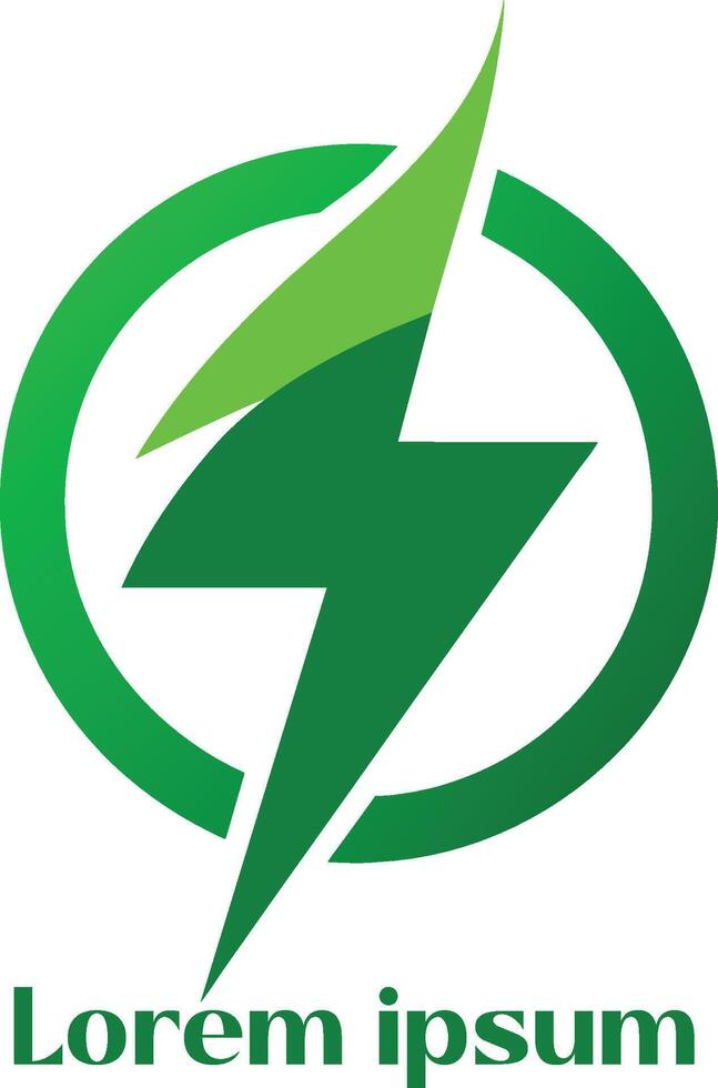 renovable energía recursos logo ambiente simpático energía recursos logo eco simpático ligero logo vector