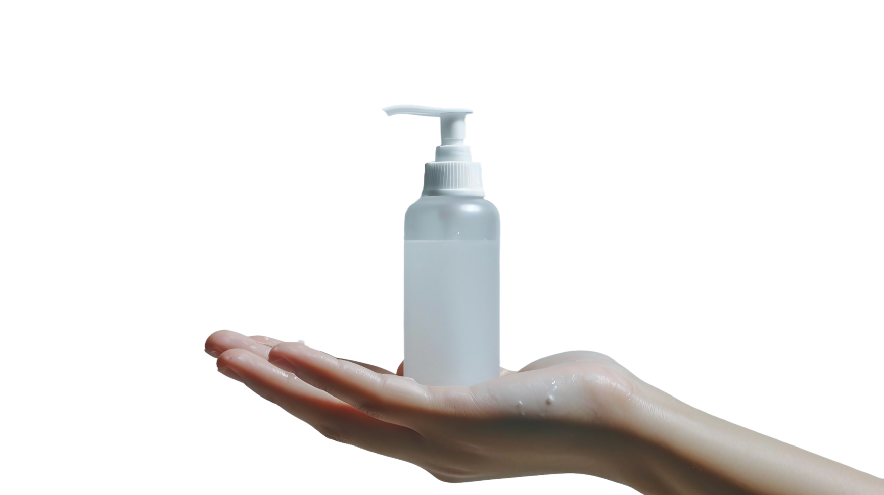 Hygiene Hand Sanitizer, on transparent background. Format png