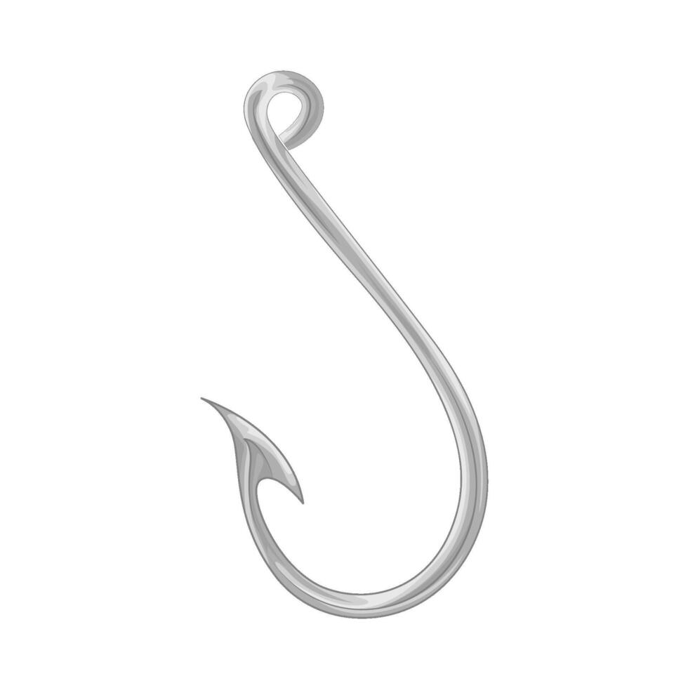 Illustration of fishing hook vector