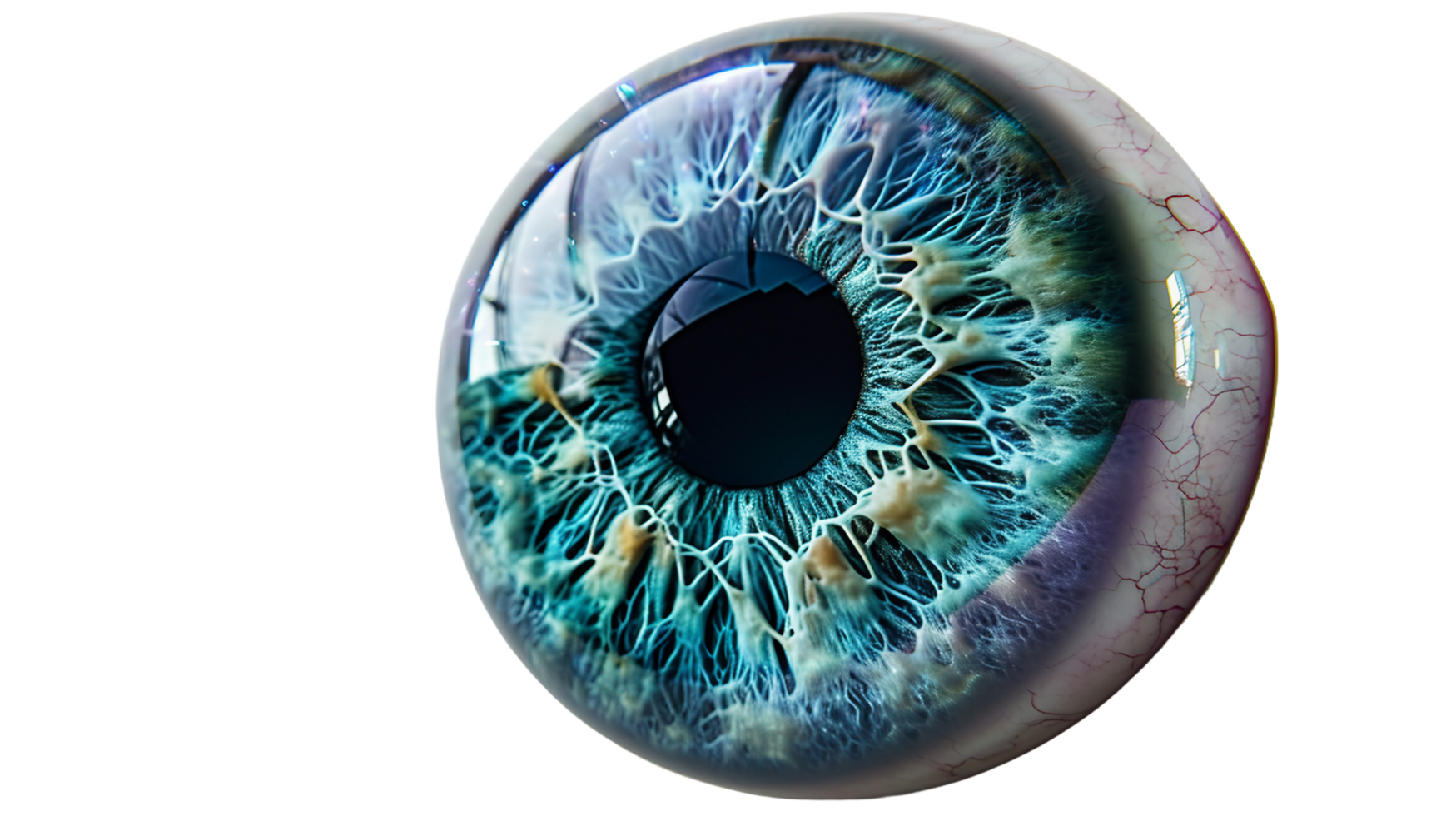 Cyclops Eye lens, on transparent background. Format png