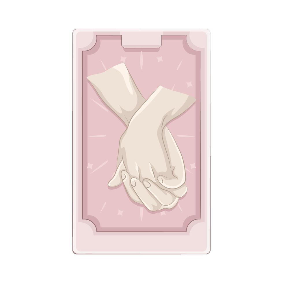 Illustration of holding hands vector