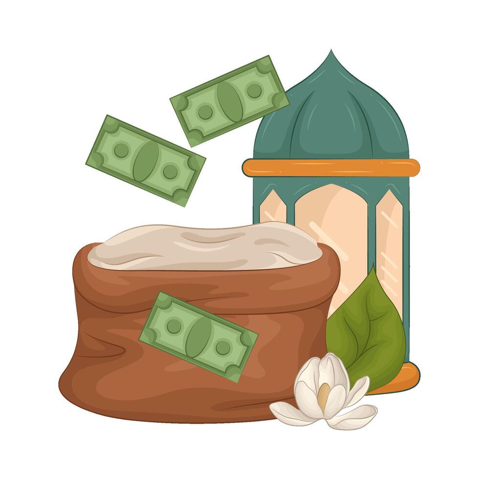 Illustration of zakat vector